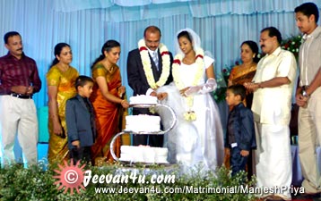 Manjesh Priya Marriage Photo